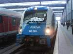 E-Lok 183 003 bei Ankunft in M�nchen Hbf Gleis 25