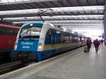 183 003 mit ALX in M�nchen Hbf, 14.2.09.