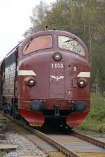 03.10.2007: Die Nohab 1155 (Fa. Eichholz) in Hilchenbach-Ltzel.