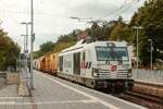 248 025 EIFFAGE Infra-Rail mit Bauzug in Oberwinter, September 2026.