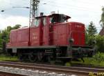 V 360 01 von EMN (Eisenbahbetriebe Mittlerer Neckar GmbH) aus Kornwestheim.