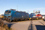 192-081 und 271-018 und 271-031 im Hafen Bremerhaven am 25.12.25