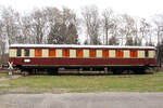 EVB  VB 406  als Denkmal (Cafe) bei den Wilstedt - Zeven - Tostedter Eisenbahnfreunden in Zeven - Süd, am 08.03.2026.