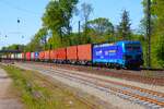 EVB Logistik Siemens Smartron 192 005-7 mit Containerzug in Kahl am Main am 24.04.26 