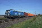 Von offenbarer Stele wurde am 23 April 2026 bei St.-H�pfe (zwischen Diepholz und Bremen) EGP 193 838 mit deren Containerzug auf den Fotochip  gerettet  werden.