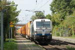 EGP 193 848-9 durchf�hrt Ostbevern mit einem voll ausgelasteten Containerzug 25.8.2026