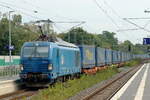 EGP 248 042 durchf�hrt Herten-Westerholt mit einem LKW Walter Auflieger KLV 27.8.2026