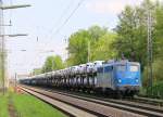 Die EGP 140 824 kam am 29.04.2014 mit einem ARS-Autotransportzug aus Richtung Seelze durch Dedensen-Gümmer.