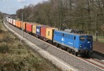 140 857 mit DGS 95608 (EGP, Hamburg-Waltershof–Buna Werke) am 16.04.2015 zwischen Winsen (Luhe) und Radbruch