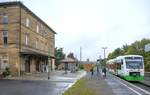 RegioShuttle 023 der Erfurter Bahn war am 26.9.17 auf dem Weg nach Meiningen.