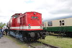 EBS 112 487-4 (98 80 3202 487-5 D-EBS) am 28.05.2022 beim Eisenbahnfest des Th�ringer Eisenbahnvereins im ehem.