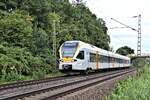 Eurobahn ET 5.24 ist hier am 16.08.2026 um 17.24 Uhr bei Osnabr�ck Hellern auf der Rollbahn als RB 66 nach M�nster unterwegs. N�chster Halt ist Hasbergen!