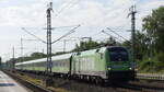 FLIXTRAIN ES 64 U2-015 (ex boxExpress / dispolok) mit dem FLX 1320 Leipzig - Berlin - Hamburg bei Durchfahrt durch Büchen; 08.08.2022
