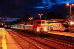 GfF 111 056-8 mit NX-Ersatzzug RB48 in Wuppertal Barmen, M�rz 2021.