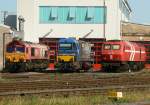 Lokparade in Brhl ! DE670 (Class 66), DH752 (Vossloh/MaK G2000) und DE13 (BR 240/ DE1024) .