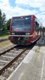 LVT-S 672 919 als RB 16 am 06.07.2023 in Mirow.