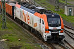 D-ELP 159 223-7 fuhr am 17.04.2026 mit ihrem Splitt-Zug aus dem Lübecker Hgbf (ALR), und verschwand dann in Richtung Bad Kleinen (WK).