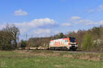 159 246-8 (ELP / HVLE) mit einem leeren Güterzug in Ratingen Lintorf, 21. März 2026