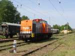 HVLE V160.3 am 1.5.2009 beim 100 J�hrigem Jubil�um des Rangierbahnhof Wustermark.