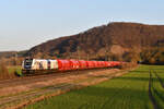 HHPI 159 273 mit einem Kalizug nach Hamburg Hohe Schaar am 27.02.2026 bei Ebersch�tz