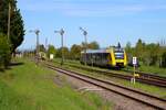 HLB Alstom Lint 41 VT605 in Beienheim am 27.04.25