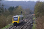 2648 023 verlässt den Bahnhof Stockhausen in Richtung Wetzlar.

Stockhausen 31.03.2024