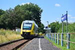 Nachschuss auf VT204 in W�rgendorf Ort auf seiner Fahrt nach Betzdorf.

W�rgendorf 20.07.2024