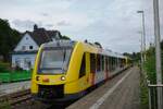 Am 05.07.2026 endet die RB45 aus Fulda kommend aufgrund von Bauarbeiten in Weilburg. Hier zusehen ist der VT 614 (HLB 2648 514) zusammen mit VT 711 (HLB 1622 511) bei der Einfahrt in den Bahnhof Weilburg. Anschlie�end geht es f�r die beiden als RB45 zur�ck nach Fulda.