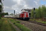Spritzzug mit 202 885 und 204 425 der Press bzw IntEgro auf Halt in Herlasgr�n P�hl am 19.07.2026
