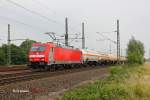 IGE 185 405-8 mit Kesselzug in K�ln Porz Wahn, Juli 2014.