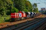 KAF G 1000BB (271 022) mit Schotterzug in Wuppertal, September 2021.