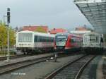 NE'81 VS, Desiro VT 2003A und NE'81 VT (letzte Generation) am 01.11.2005 im Bahnhof Sch�llkrippen.