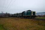 Museumseisenbahn Hanau Sonderzug mit Konrail 212 285-1 in Miltenberg am 30.11.25