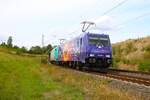 Lokomotion Bombardier Traxx 185 666-5 am 29.08.26 in Hanau Rauschwald