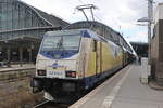 Bahnhof Bremen steht auf Gleis 9 am 21.