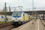 146 537-6 metronom mit RB41 nach Tostedt in Hamburg Harburg, April 2026.
