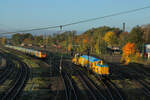 212 047-5  Luise  verl�sst mit einer Stopfmaschine am Haken Homburg (Saar) in Richtung Kaiserslautern.