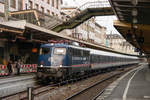 TRI 110 469-4 mit NX-Ersatzzug RB48 in Wuppertal Hbf, Februar 2019.