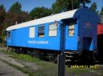 Prignitzer Eisenbahn mit einem Werkstattwagen am 31.08.2008 in der Einsatzstelle Berlin Lichtenberg.
