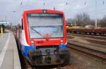 ORANIENBURG (Landkreis Oberhavel), 14.03.2009, RB12 nach Templin Stadt im Bahnhof Oranienburg