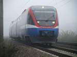 Talent VT634 in dichtem Nebel auf dem nord�stlichen Berliner Ring
