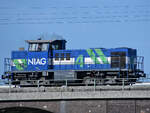 Die Diesellokomotive NIAG 4 (209 001-7) war Ende September 2025 in Duisburg-Hochfeld zu sehen.