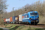 NRAIL 192 016 in Diensten von RTB Cargo am BÜ km 107,56 Deininghauser Weg in Castrop-Rauxel 3.4.2025