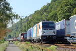 NRAIL 188 100-2 mit kalter BRLL 185 595-6 bei Stolzenfels/Koblenz 21.7.2026