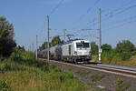 248 076 der northrail schleppte am Morgen des 25.07.26 einen Kesselwagenzug durch Brehna Richtung Bitterfeld.
