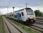 Der ODEG 4746 804 pausierte,am 30.August 2026,in Bergen/R�gen.