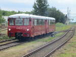 Der PRESS Ferkeltaxe 172 141 und 172 142 erhielt,am 27.Juli 2023,in Bergen/Rügen Rangierfahrsignal.