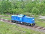 Press, 204 012-4 ( 9280 1203 215-9 D-PRESS ) beim pausieren in Gera am 22.5.2024