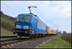 PRESS 248 106-8 & 105-9 mit dem Messzug (DB Netzinstandhaltung) am 21.03.2026 bei Km 20,0 nahe Himmelstadt im Maintal.