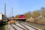 PRESS 204 425 mit DGS 95159 Espenhain - Gera Gbf am 20.Februar 2026 in Caaschwitz.